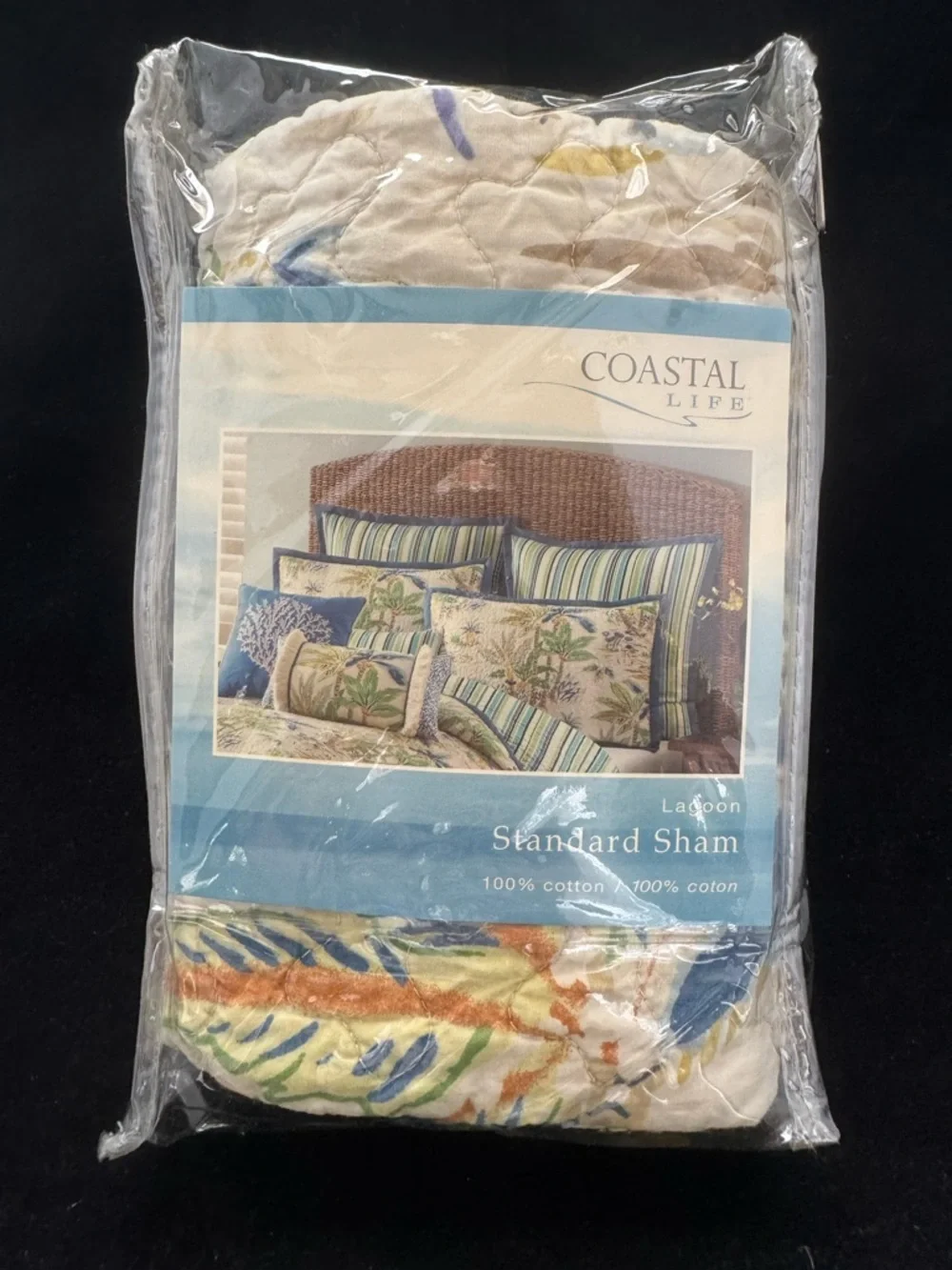 Coastal Life Full/Queen Quilt Set, 2 Shams & 3 Decorative Pillows in 100% cotton - Picture 11 of 15